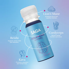 SAGA Serenity strawberry cucumber flavor highlights refreshing, low-sugar relaxation on the go