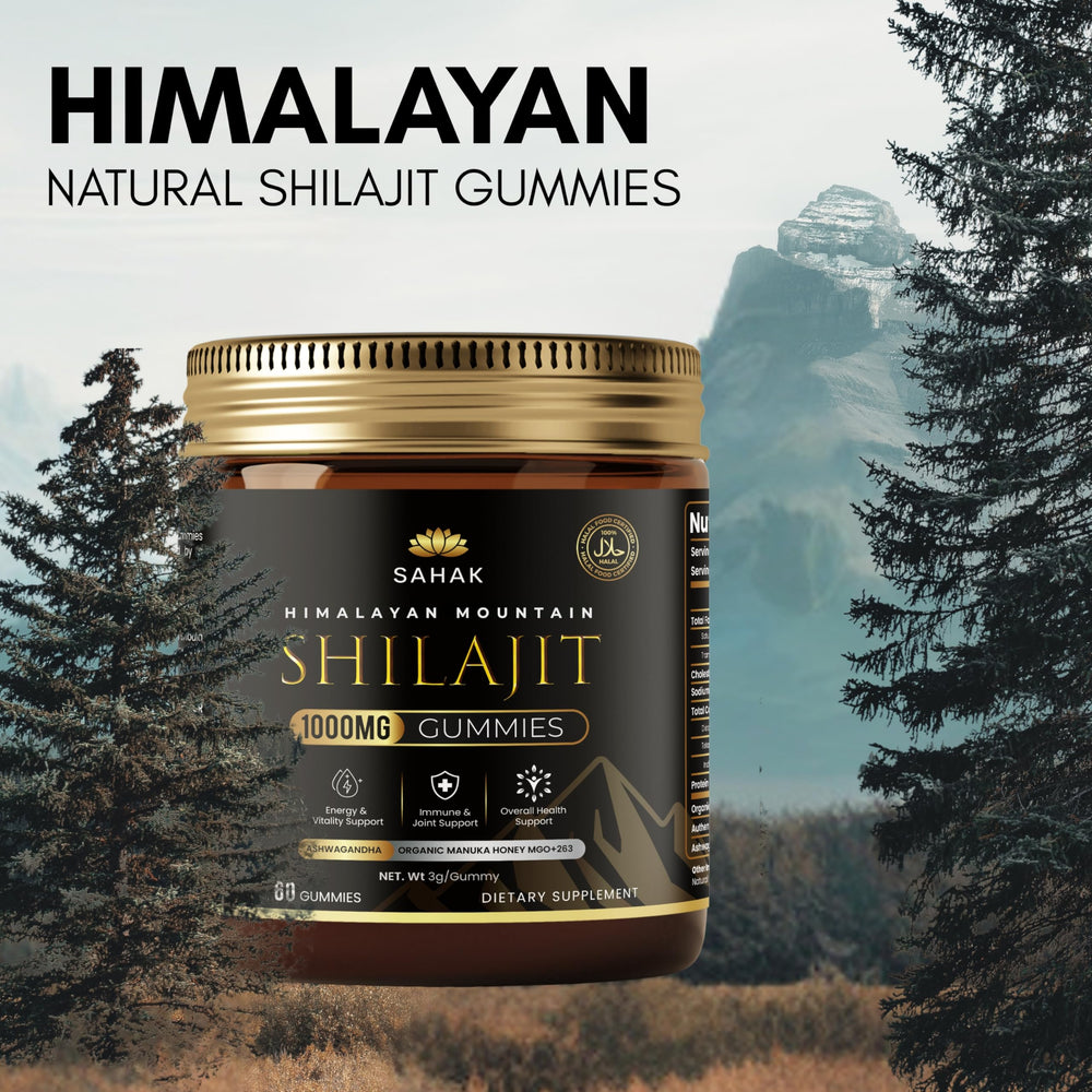 SAHAK Shilajit Gummies energy and focus on the go