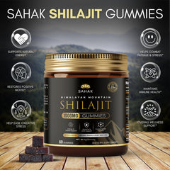 SAHAK Shilajit Gummies sugar-free formula for clean energy
