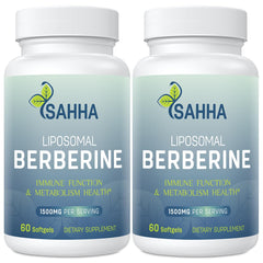 Sahha Liposomal Berberine bottle front showing high absorption formulation