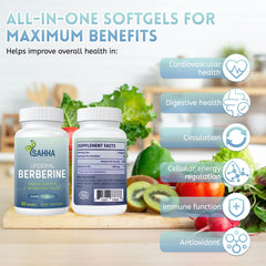 Packaging box for Sahha Liposomal Berberine for convenient daily use.