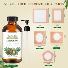Saicefe eyelash kit for easy castor oil application to lashes.