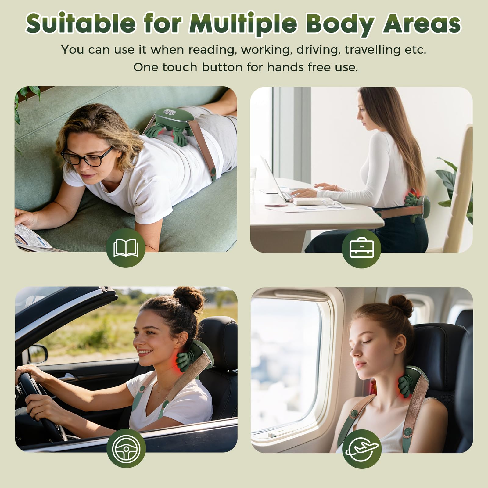 SAILIFE heated neck massager travel-friendly case hints at easy packing.