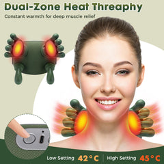 SAILIFE heated neck massager wireless design enables freedom while working.
