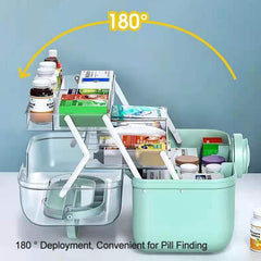 Saim portable box with handle supports easy transport at home or on the go.