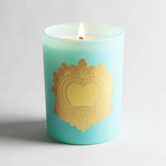 Amber Fleur scent wax detail from the Saint Ex-Voto candle.