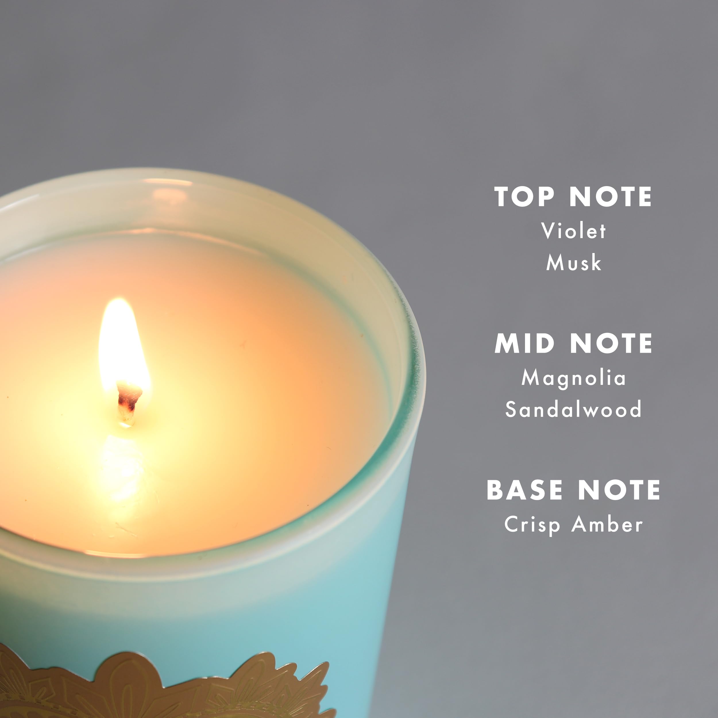 Soy coconut wax used in Saint Ex-Voto candle for a clean burn.
