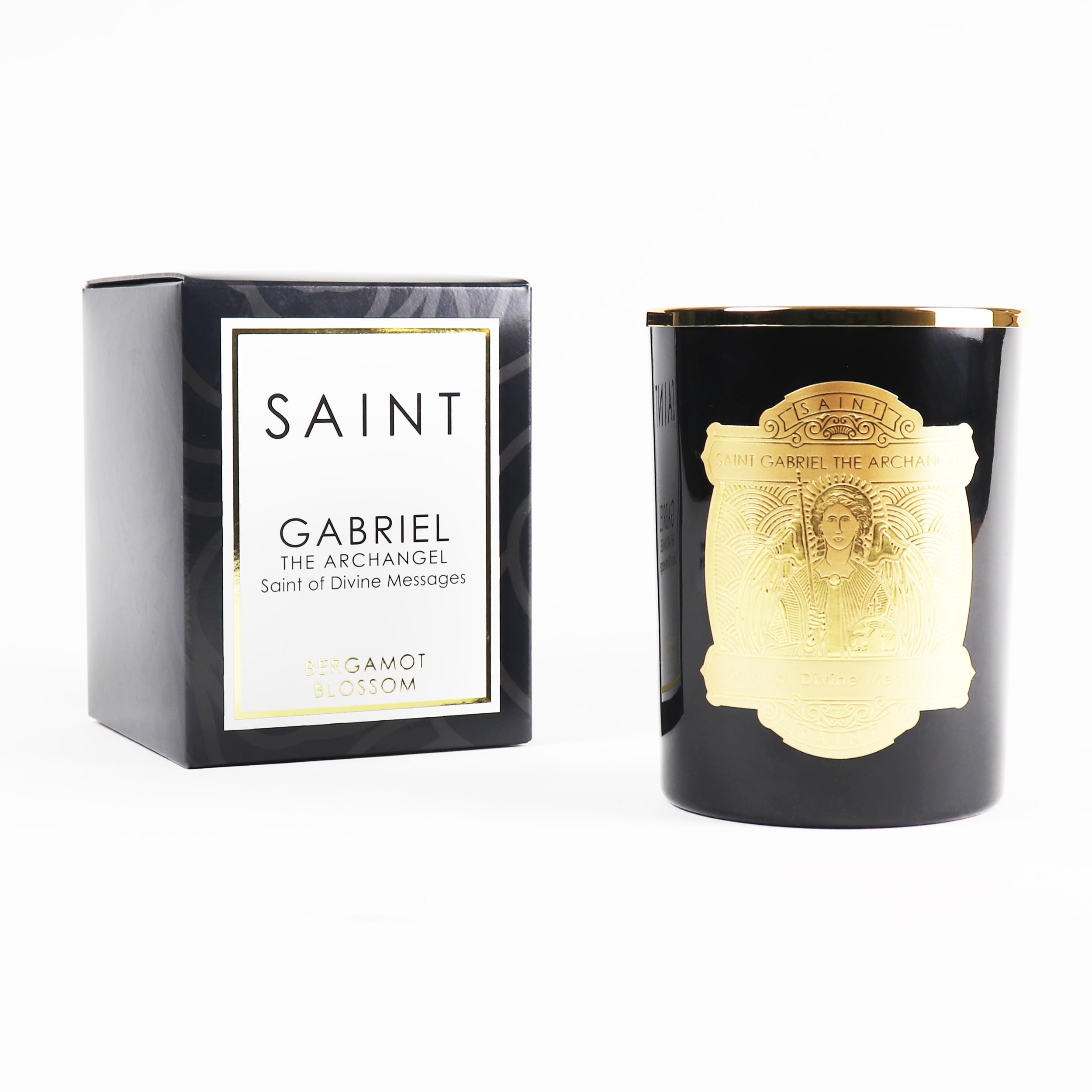 Saint Gabriel Italian prayer card visible enhances mindful rituals.
