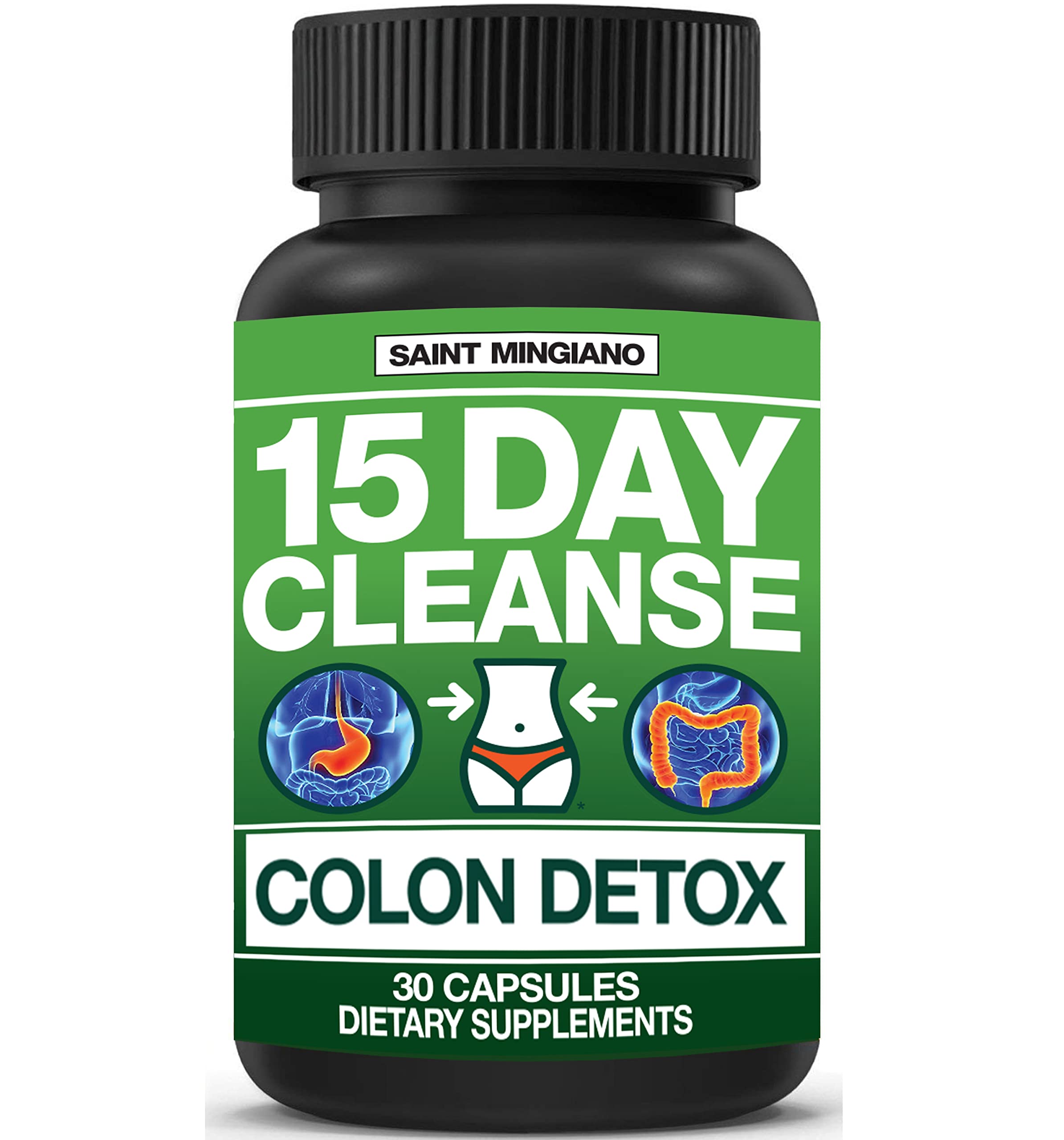 Saint Mingiano 15 Day Cleanse bottle shown for gentle detox support