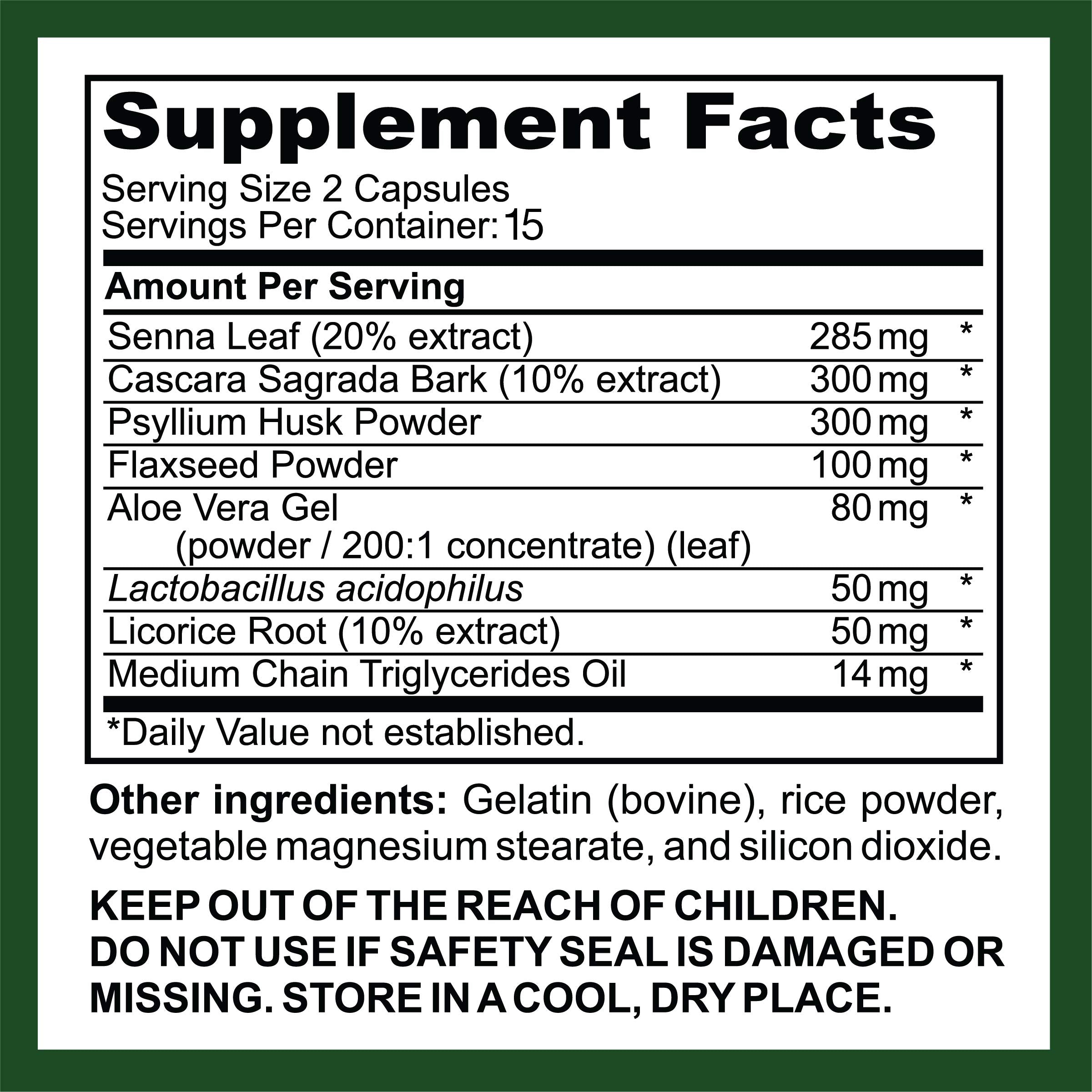 Saint Mingiano ingredients label emphasizing key components