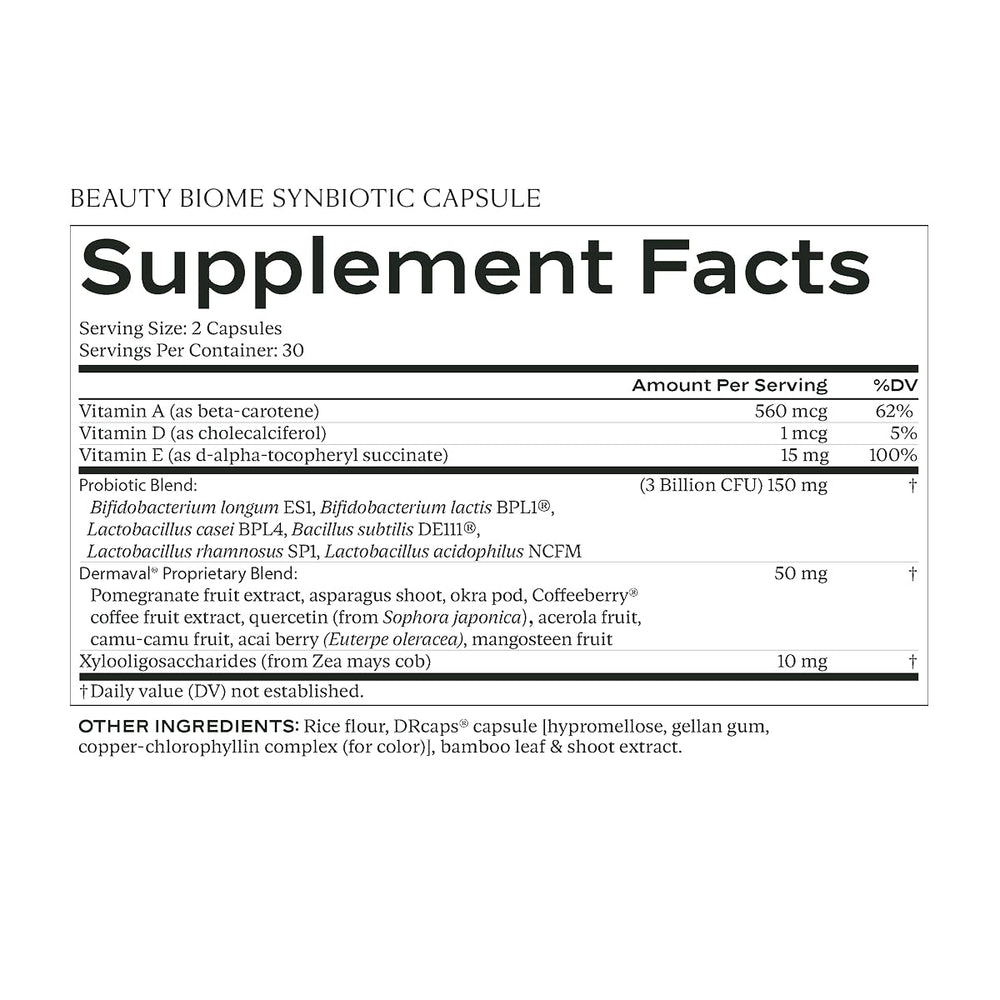 SAKARA Beauty Biome dermaval-polyphenols closeup shows plant-based skin support in action.