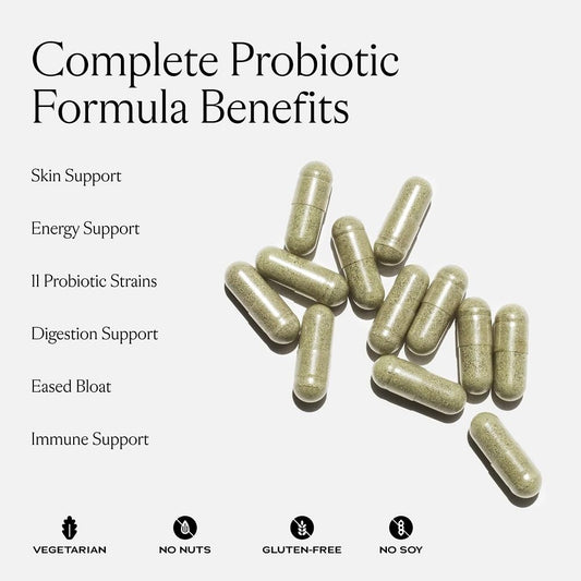 SAKARA Complete Probiotic capsule close-up highlights potency and 3 billion CFUs