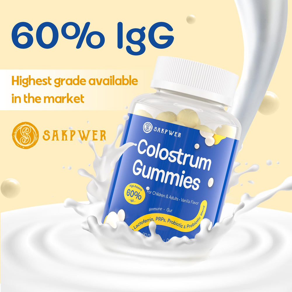 Serving suggestion of Sakpwer gummies on a table for kids and adults daily.