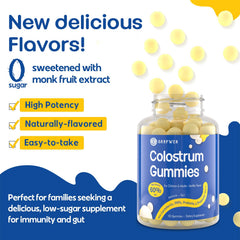 Sakpwer vanilla gummies 6H milk origin badge highlights premium first-milk nutrients for families