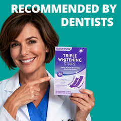 SAKYPRORAL strips with non-slip adhesive keeping position during a 30-minute treatment.