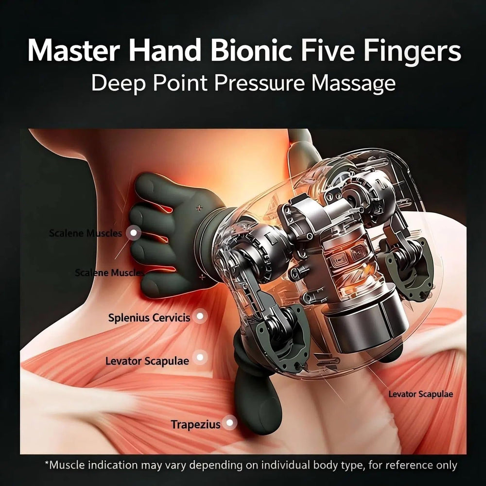 Salan 4D neck massager close-up of kneading nodes delivering deep tissue feel