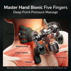 Salan 4D neck massager close-up of kneading nodes delivering deep tissue feel