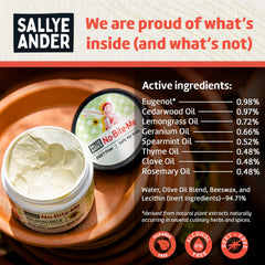 SALLYEANDER No Bite Me helps soothe itchy bites when applied after exposure.