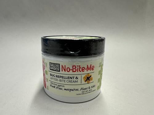 SALLYEANDER No Bite Me cream being dabbed on skin for bite relief.
