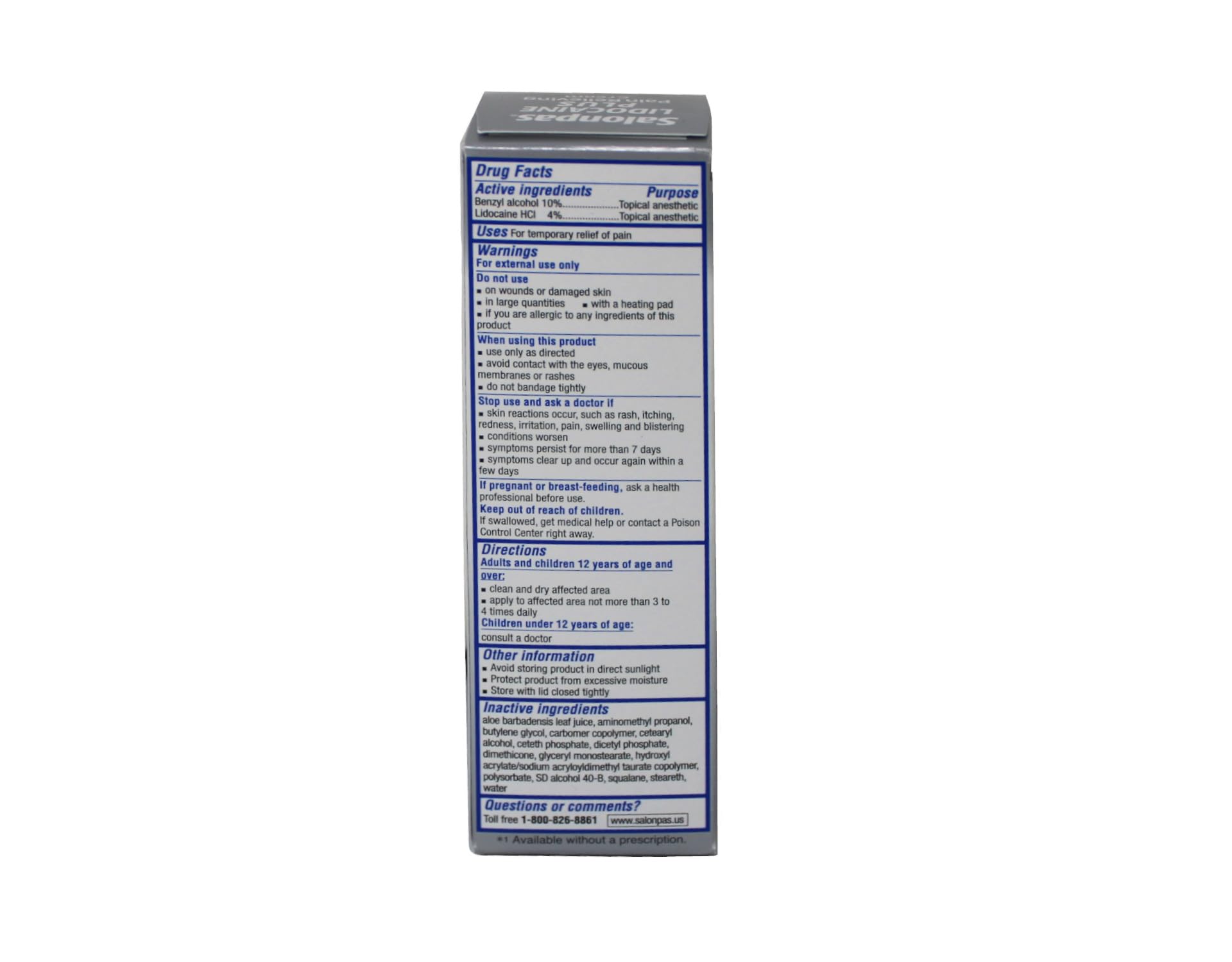 Salonpas Lidocaine Plus Cream neck and shoulders for targeted comfort.