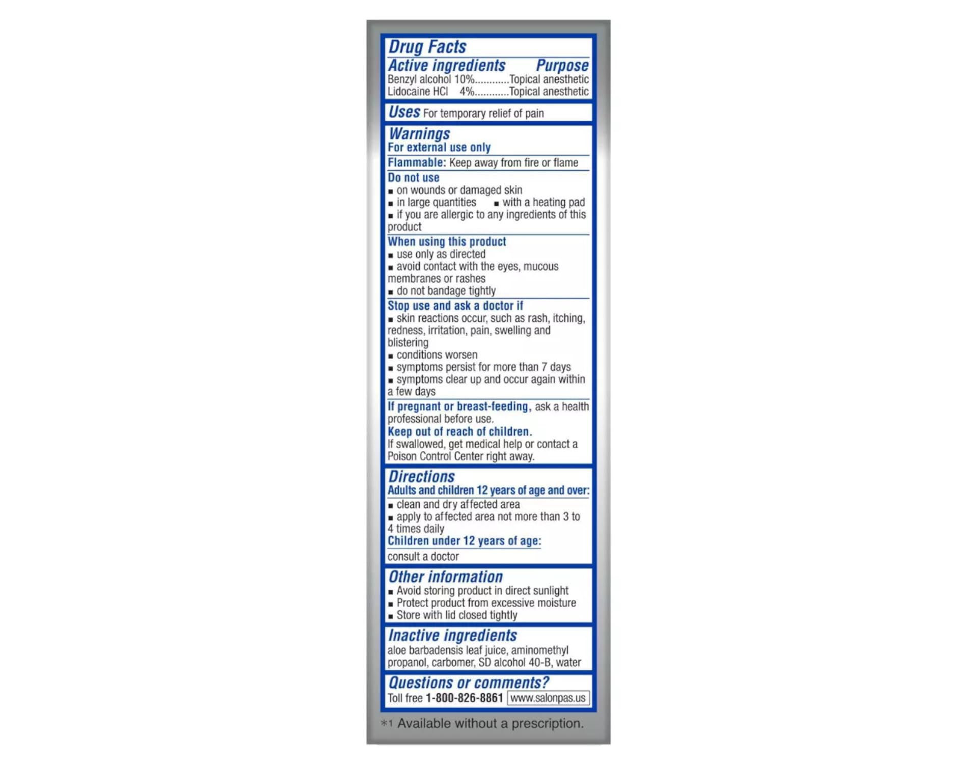Salonpas roll-on 3 oz bottle in hand for easy use