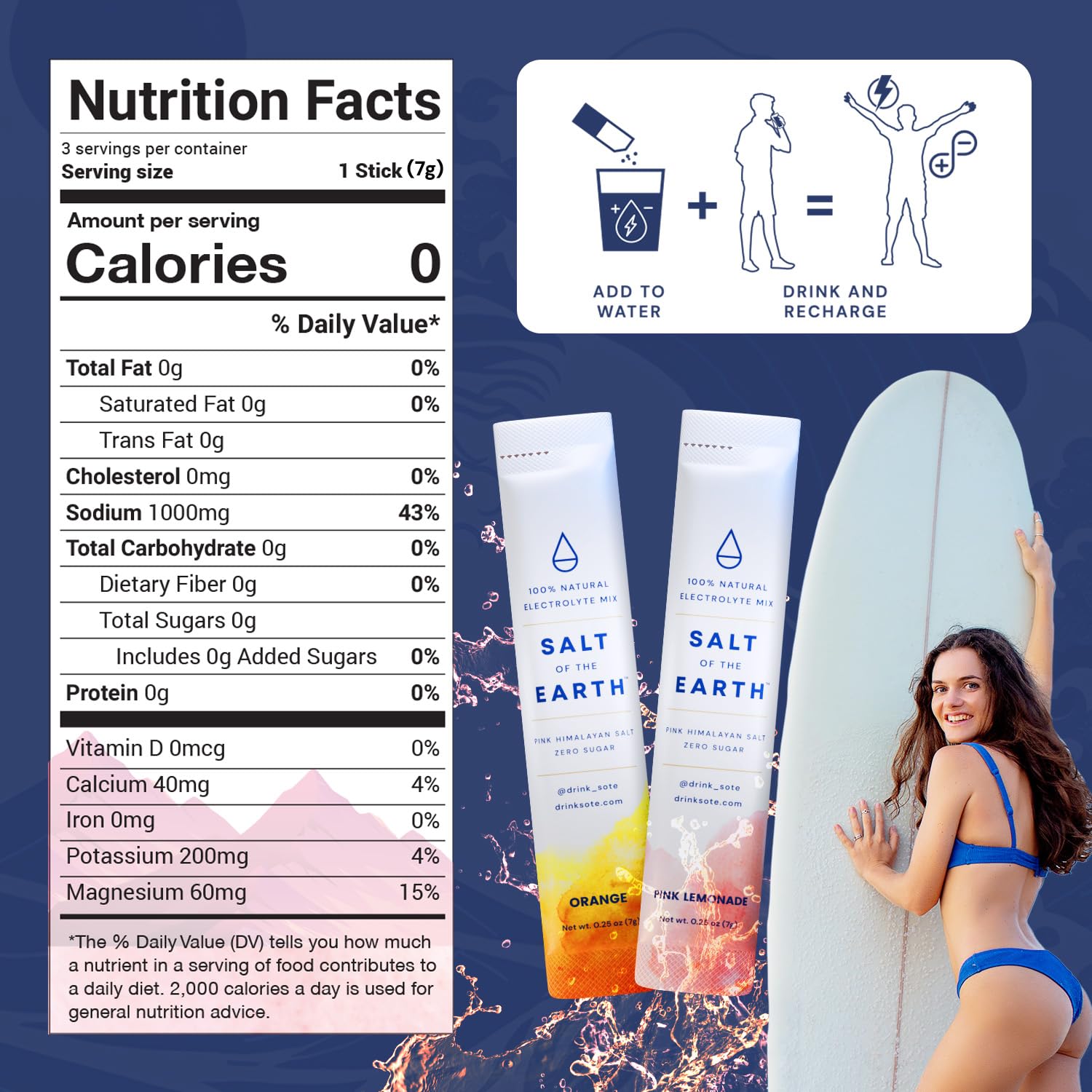 Salt of the Earth glass of pink lemonade showcases refreshing electrolyte balance.
