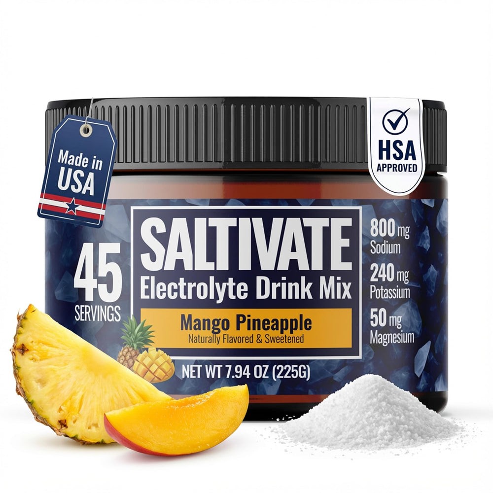 Saltivate high sodium electrolytes bottle pour supporting quick hydration after workouts
