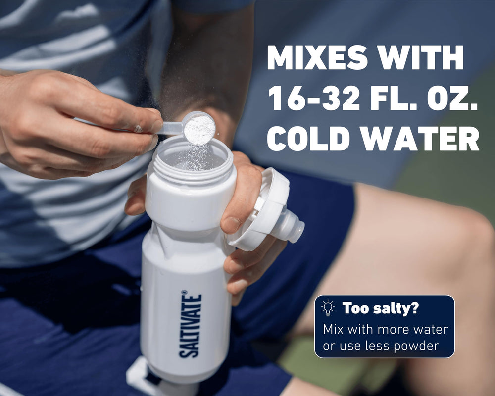 Saltivate potassium and magnesium minerals for balanced hydration.