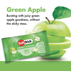 SaltStick Energy Gummies Green Apple foil-pack for travel