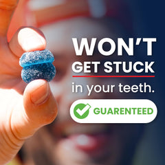 SaltStick Energy Gummies pour pack demonstrates portable energy during outdoor runs.