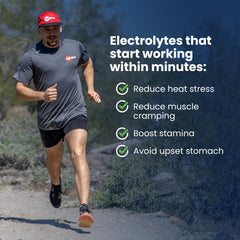 SaltStick Electrolyte FastChews bottle dispensing shows easy dosing during workouts.