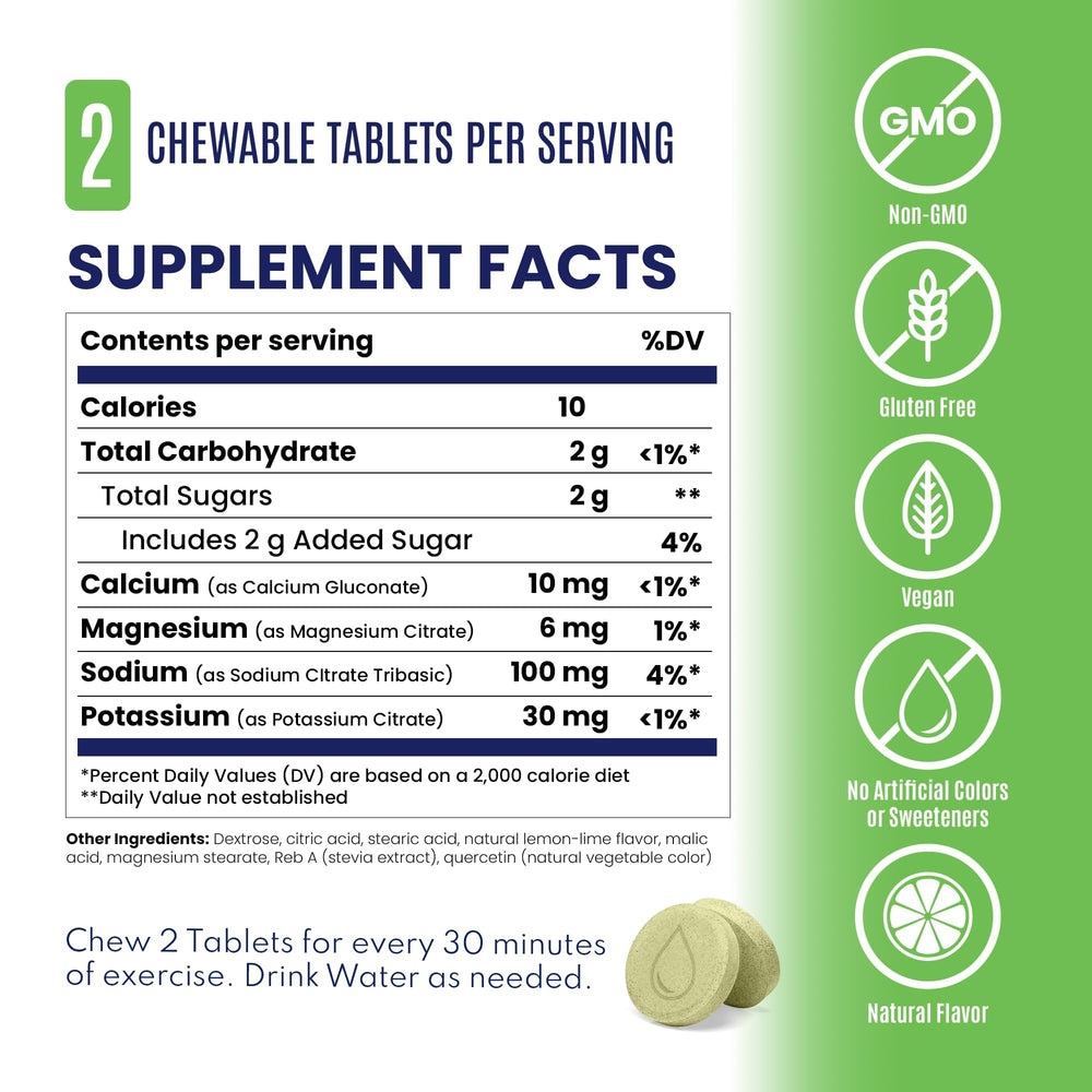 SaltStick FastChews Lemon Lime packaging front signals lemon-flavor electrolyte support.