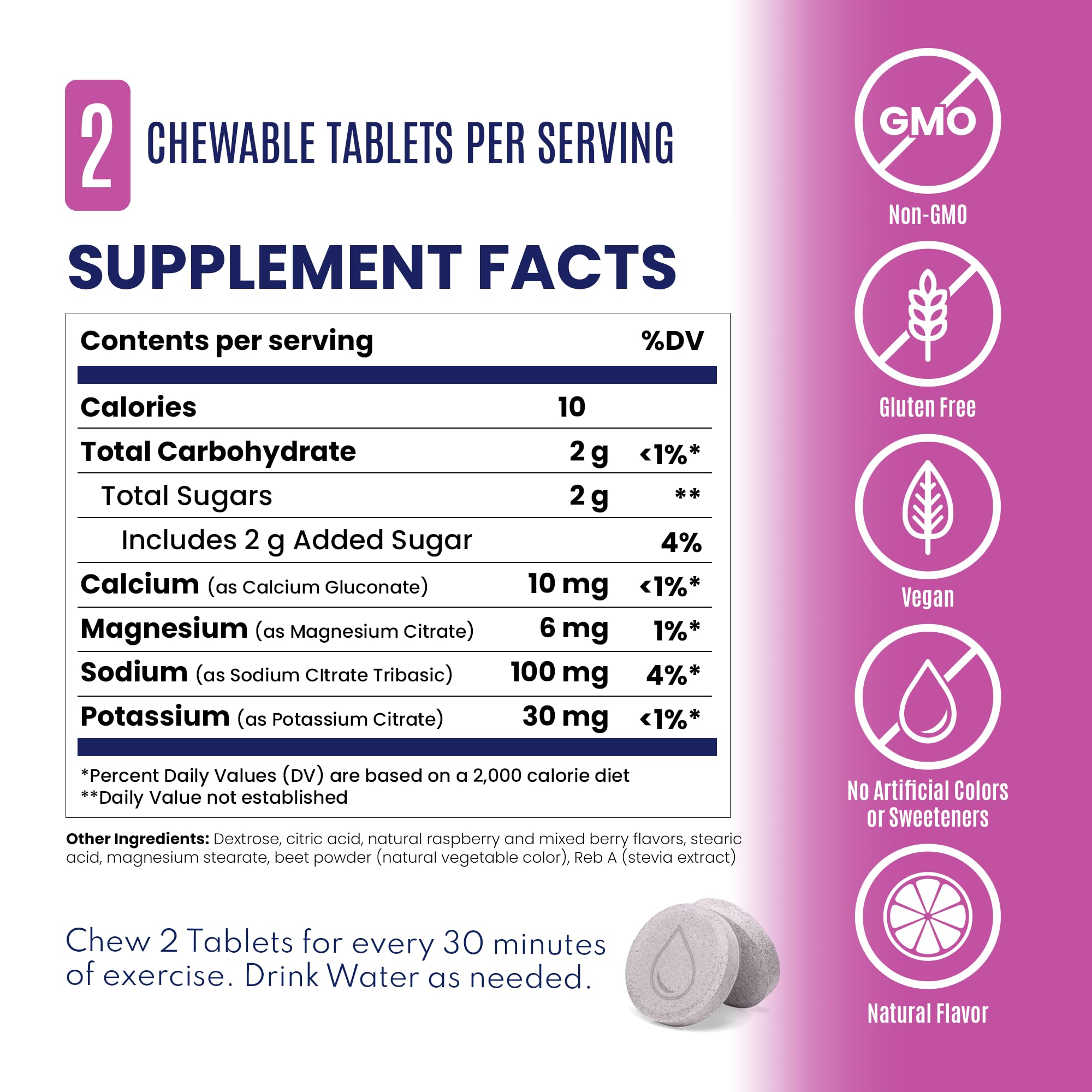 SaltStick FastChews mixed berry flavor sachet ideal for endurance training.