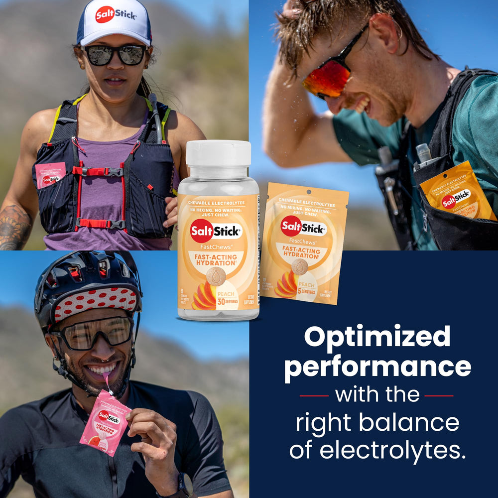 SaltStick FastChews nutrition panel close-up.