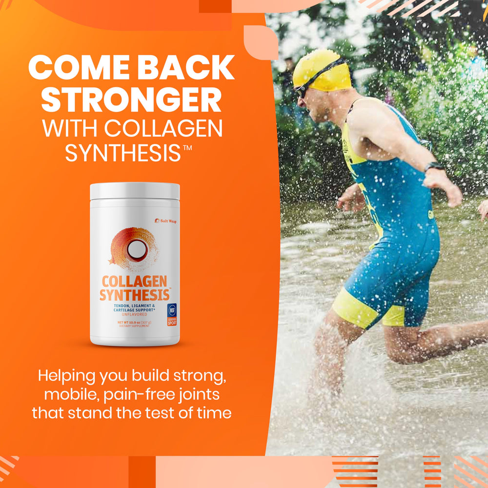 SaltWrap Collagen Synthesis Fortigel Tendoforte peptides emphasize science-backed ingredients