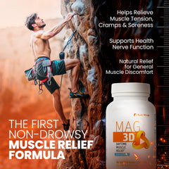 SaltWrap Mag 3D turmeric capsules highlighting natural turmeric for muscle comfort