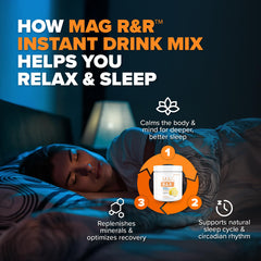 SaltWrap Mag R&R stevia-sweetened mix offers sugar-free flavor before sleep.