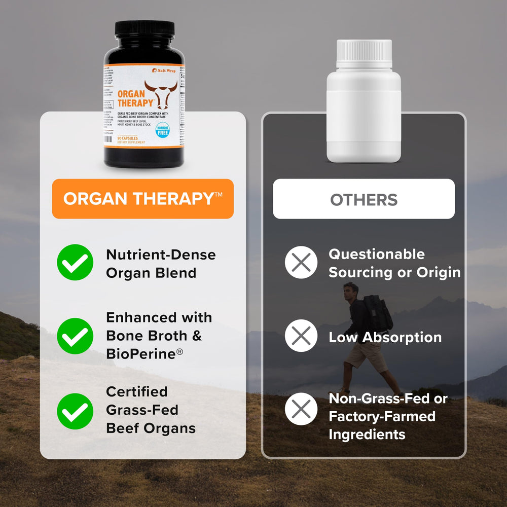 SaltWrap Organ Therapy BioPerine enhanced absorption for better uptake