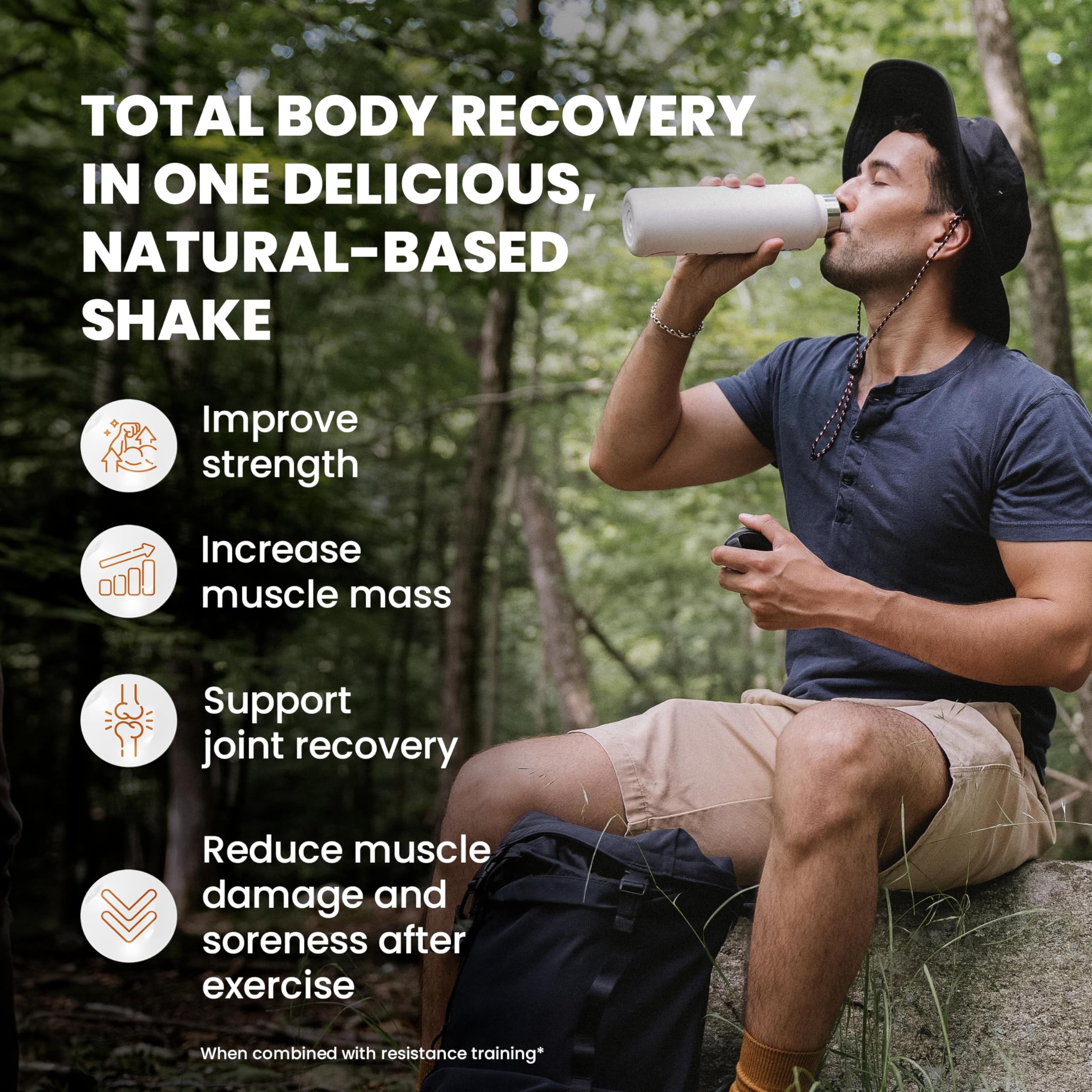 SaltWrap Protein Clinic shaker cup mid-mix scene highlights convenient on-the-go nutrition.