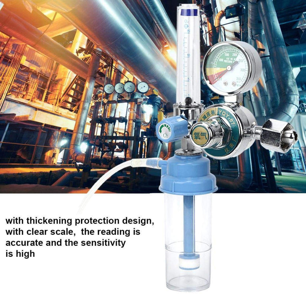 SALUTUYA air regulator glass-dial features thickened glass for clear, readable scales.