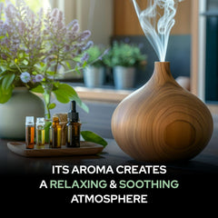 Amber display bottle of Salvia Helichrysum oil preserves purity and scent.