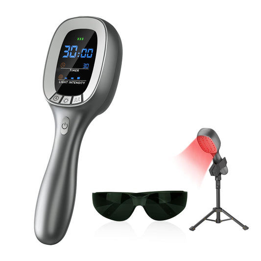 Samatule cold red light device front view for at-home therapy sessions