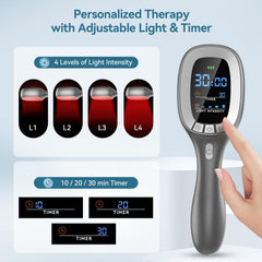 Samatule stand enables hands-free positioning during longer therapy sessions.