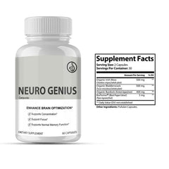 Sampuraka Neuro Genius capsules arranged for a daily brain support routine