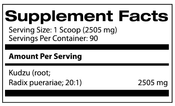 Included Samsara Herbs Kudzu Root Extract scoop for quick measurement