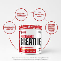 SAN Performance Creatine 600g fast dissolve mixing glass demonstrates quick dissolve with no residue.