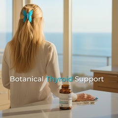 Sana Herbal Sciences Label closeup emphasizing organic seaweed iodine formula