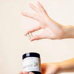 Sanctum digest-enzymes panel indicating support for digestion and bloating