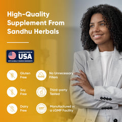 SANDHUHERBALS Giloy capsules pour demonstrates easy daily intake.
