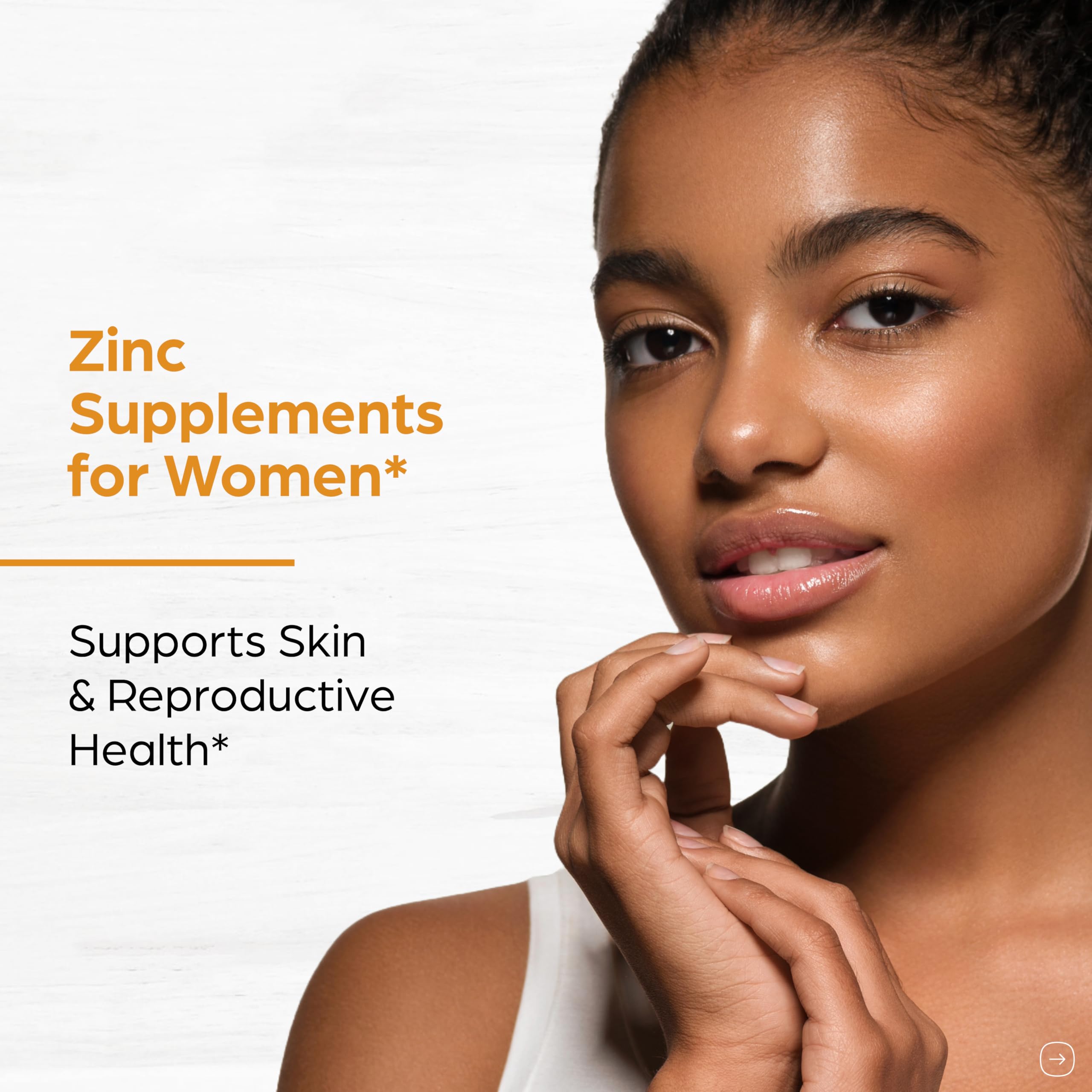 Sandhu Herbals Zinc 50mg daily-use bottle pictured for routine wellness.